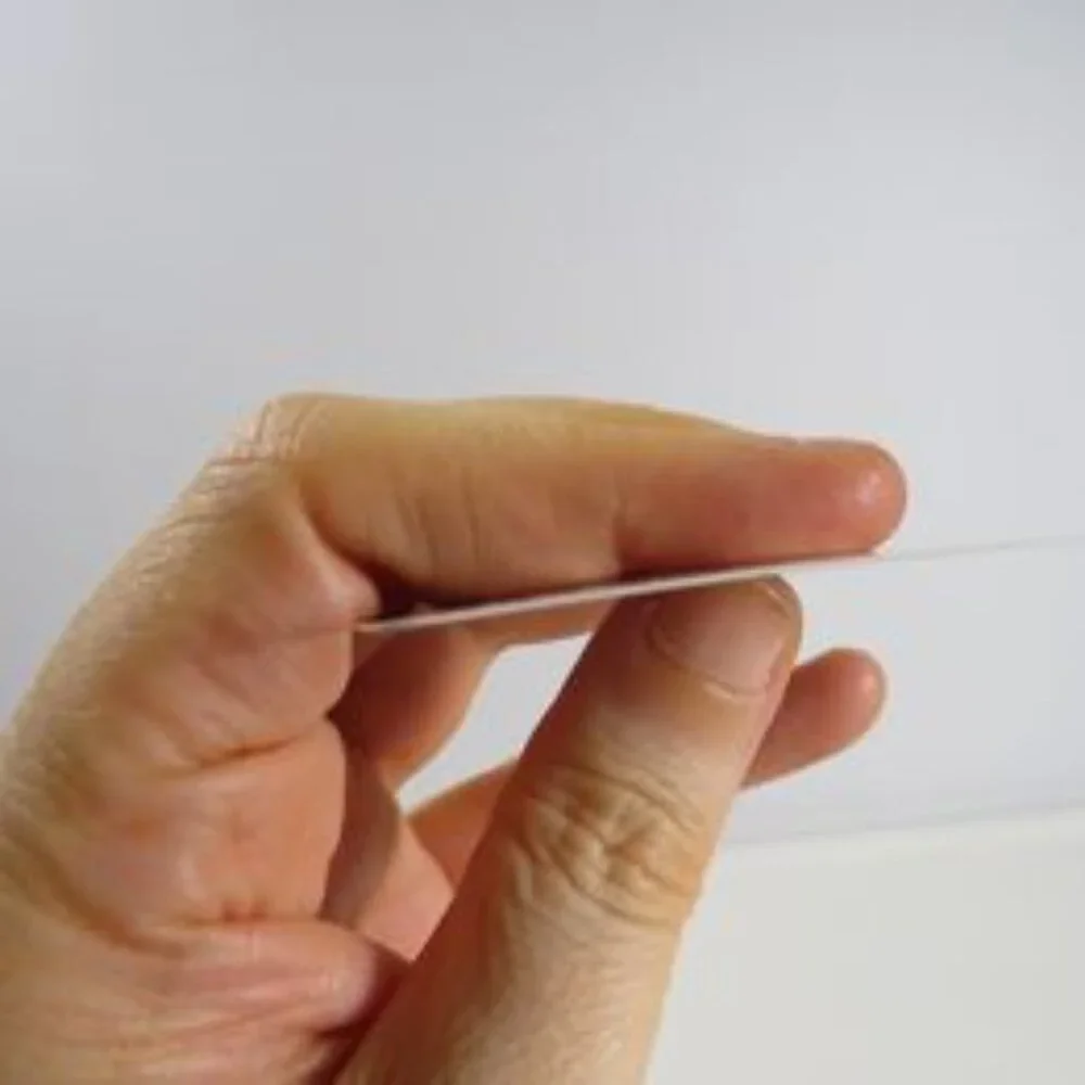 Plastic BUSINESS CARDS FOR CRAFTS - flexible, cut-able, masking, templates, etc.